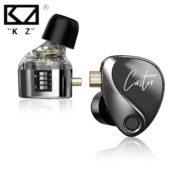 KZ الخروع في الأذن HiFi سماعة 2 الديناميكية الراقية للضبط المحرك المتوازن سماعات رصد سماعة إلغاء سماعات الأذن