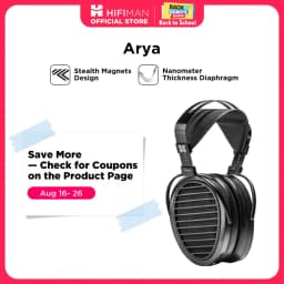 سماعات رأس HIFIMAN Arya كاملة الحجم فوق الأذن بتقنية المغناطيس اللوحي، قابلة للتعديل، إصدار المغناطيس الخفي لعشاق الصوت