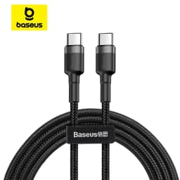 Baseus 100 واط USB C إلى USB نوع C كابل آيفون 15 زائد برو ماكس USB C PD شاحن سريع الحبل USB-C نوع-c كابل لماك بوك برو