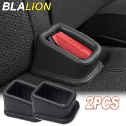 BLALION 2 قطعة مقعد السيارة حزام فتحة المثبت أحزمة الأمان قفل مشبك تحديد المضادة للانزلاق حامل السيليكون اكسسوارات الديكور الداخلي للسيارات
