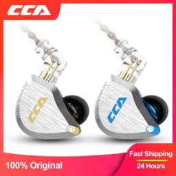 CCA C12 سماعة رأس معدنية 5BA + 1DD هجين 12 وحدة HIFI Bass سماعات أذن مزودة بخاصية إلغاء الضوضاء داخل الأذن سماعات مراقبة KZ ZSX ZAX