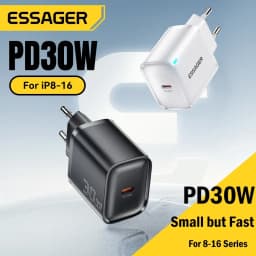 Essager 30 واط نوع-C شاحن PD 3.0 USB C شاحن آيفون 16 15 14 برو سامسونج هواوي شاومي اللوحي باد الهواء برو شاحن الهاتف