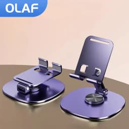 حامل الهاتف الخليوي للطاولة الدوارة من Olaf يدعم حامل سطح المكتب لأجهزة iPad وسامسونج وآيفون 15 14 13