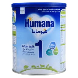 حليب هيومانا 1 تركيبة للرّضع من حليب الأبقار - 400 جم