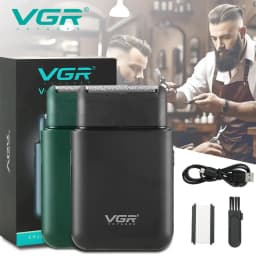 VGR مريحة USB شحن ماكينة حلاقة صغيرة للرجال الكهربائية الشعر المتقلب الترددية شفرة التنظيف العميق الحلاقة الشعر المتقلب V-390