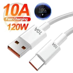 10A 120 واط نوع C USB كابل شحن سريع للغاية لهواوي ماتي 60 نوفا 9 شاومي 13 الشرف Redmi POCO ممن لهم Realme سلك شحن سريع