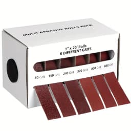 لفائف قماش الماس، لفائف ورق الصنفرة بدرجات 80/150/240/320/400/600، قماش صنفرة معدني مع موزع، ورق صنفرة من الألومينا