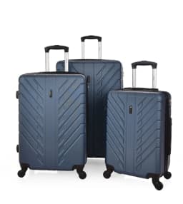 تراك قطع 3 مجموعة حقائب (20 بوصة / 24 بوصة / 28 بوصة),قطع 3,ازرق