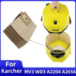 أكياس الغبار ل Karcher MV3 WD3 WD3200 WD3300 A2204 A2656 A2200 A2500 A2600 WD3.500P SE4001 SE4002 مكنسة كهربائية أكياس القمامة