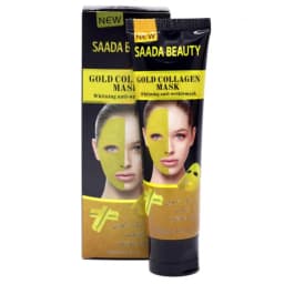 قناع الكولاجين بماء الذهب لتبييض وترطيب للوجه من ( Saada Beauty) - 100مل