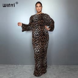 فستان فضفاض مرن صيفي مطوي من WINYI للعطلات بوهو لتغطية الشاطئ ماكسي قفطان عباية امرأة مسلمة دبي فساتين الحفلات الفاخرة