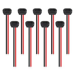 5/10 قطع موصل USB من النوع C مقاوم للماء مع مقبس أنثى، منفذ شحن سريع، مقبس شاحن USB-C
