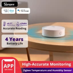 SONOFF SNZB-02P زيجبي مستشعر درجة الحرارة والرطوبة كاشف ميزان الحرارة المنزلي الذكي يعمل مع أليكسا جوجل هوم Smartthings