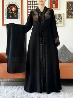 فستان نسائي أنيق جديد عباية شيفون مفتوحة مع سحاب فستان نسائي مسلم ملابس إسلامية سترة عباية فستان نسائي إسلامي