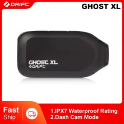 كاميرا Drift Innovation Ghost XL Action 1080 كاميرا فيديو عالية الدقة مع عدسة دوارة ووضع كاميرا داش IPX7 كاميرا مقاومة للماء