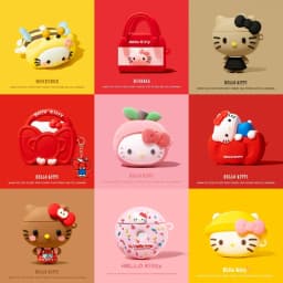 حافظة سماعات أذن ثلاثية الأبعاد بتصميم هالو كيتي من سانريو لـ AirPods 4، حافظات لطيفة لـ AirPods Pro 3 و Pro2، غطاء شحن لـ AirPods 4 و3 و2 و1