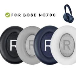 وسادات أذن لسماعات الرأس Bose 700 المانعة للضوضاء (NC700) - جلد PU أكثر نعومة، سمكًا مضافًا، وسائد أذن متينة للغاية