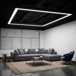 إنارة لاينر LED معلقة مربعة 100x100 سم