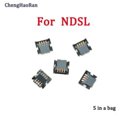 2/5/10 قطعة ل NDSL ل DS لايت شاشة تعمل باللمس الشريط ميناء المقبس ل 3DS/3DS XL LL إصلاح 4 دبوس موصل