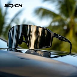 نظارات شمسية SCVCN للدراجات للرجال والنساء، نظارات رياضية UV400 للدراجات الجبلية، نظارات واقية للأنشطة الخارجية والتسلق