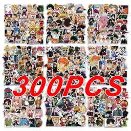 300 قطعة مزيج أنيمي ملصقات للأطفال Onepiece JujutsuKaisen DragonBall ملصق DIY بها بنفسك سيارة جدار كول الكرتون الشارات لعبة مقاومة للماء