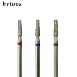 HYTOOS العمود الماس لدغ مسمار لقمة ثقب الروتاري الروسية إهاب بت الكهربائية مانيكير الحفر الأظافر الملحقات أداة