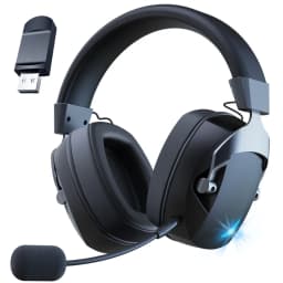 سماعة رأس للألعاب مع ميكروفون لإلغاء الضوضاء قابل للفصل، مقبس سلكي 2.4G Bluetooth-USB-3.5mm 3 أوضاع للأجهزة المتعددة