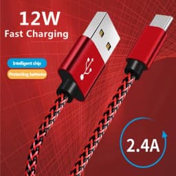 USB نوع C كابل شحن سريع شاحن بطارية سلك المنسوجة النايلون تاريخ كابل 1 متر 2 متر 3 متر شاحن الهاتف المحمول لسامسونج هواوي