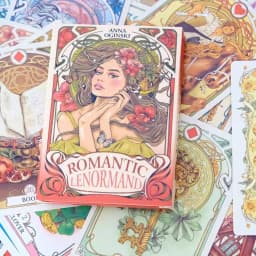 رومانسية Lenormand أوراكل بطاقات 10.2*7.2 سنتيمتر الإنجليزية الرؤية الفن الحديث الزهور الزخارف 37 قطعة سطح السفينة 4*2.8 بوصة للحزب ، ألعاب المجلس