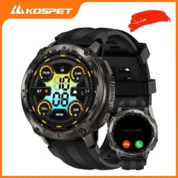ساعة ذكية KOSPET Tank T4 للرجال من الفولاذ المقاوم للصدأ 6 مجموعات GPS خرائط غير متصلة بالإنترنت 100 متر مقاومة للماء 24/7 مراقبة الصحة لنظام Android iOS