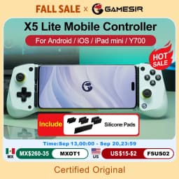 لوحات ألعاب للهاتف المحمول GameSir X5 Lite لهاتف iPhone 16 15 Series iPad Mini Android Tablet Controller Hall Effect Joysticks Design