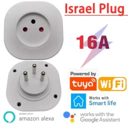 واي فاي المكونات الذكية 16A إسرائيل التوصيل مقبس الطاقة تويا APP المنزل الذكي ل أليكسا جوجل المنزل مساعد التحكم الصوتي توقيت وظيفة
