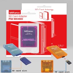 MX4SIO SIO2SD TF/SD بطاقة محول قارئ بطاقات محول ل Playstation2 PS2 وحدات التحكم بالألعاب بطاقة ذاكرة اللعبة