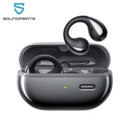سماعات أذن SoundPEATS PearlClip Pro اللاسلكية بتقنية البلوتوث 5.4 سماعات أذن Opean مع مكالمة شفافة AI ENC، اتصال متعدد النقاط، IPX5