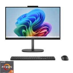 اتش بي أومني ستوديو (مع لوحة مفاتيح وفأرة)LPDDR5X بي سي كمبيوتر مكتبي شامل، 23.8 بوصة، آيه أم دي رايزن 5، 8 جيجابايت رام، 512 جيجابايت اس اس دي PCIe NVMe M.2، آيه أم دي راديون،