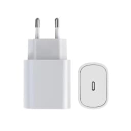 شاحن سريع بقوة 25 واط مع منفذ USB-C للشحن السريع، محول طاقة مكعب الشكل لهواتف آيفون 17 و16 و15 و14 و13 وسامسونج وشاومي وهواوي