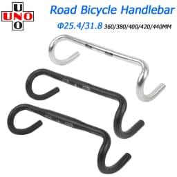 UNO UltraLight سباق الطريق دراجة المقود عازمة بار 25.4/31.8 مللي متر 360/380/400/420/440/460 مللي متر 6061 سبائك الألومنيوم الجذعية المقود