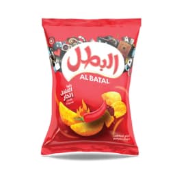 رقائق البطاطس بنكهة الفلفل الحار