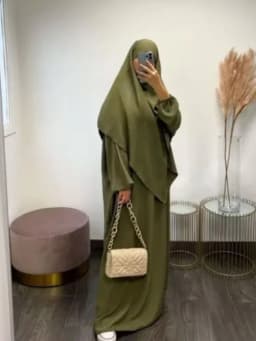 عباية لباس الصلاة للمرأة المسلمة ، العيد ، الخمار الطويل ، الحجاب ، غطاء كامل ، رمضان الإسلامي ، قفطان ، الجلابة ، طقم من قطعتين ، 2023