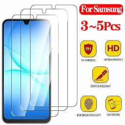 زجاج مقسى لهاتف Samsung A16 A17 A18 A26 A27 A36 A37 A56 A57 واقي شاشة وفيلم Samsung Galaxy A55 A35 A15 A25 A24 زجاج أمامي A51 A52 A53 A54 طبقة حماية للهاتف