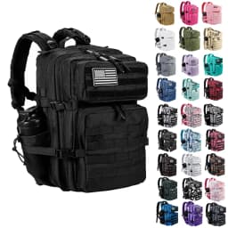 LHI 45L/35L/25L حقيبة الظهر التكتيكية للرجال والنساء مقاوم للماء رياضي الصالة الرياضية في الهواء الطلق حقيبة السفر المشي لمسافات طويلة حقيبة الظهر مع حامل زجاجة