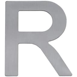 روكو أحرف بلصق ذاتي، "R"، انجليزي، فضي