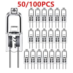 10/50/100 قطعة G4 12 فولت 10 واط 20 واط LED مصباح لمبات ايكو الهالوجين مصابيح كهربائية كبسولة إدراج الخرز الكريستال مصباح مصباح هالوجين بالجملة
