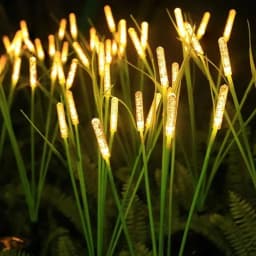 أضواء عيدان الشيش الشمسية المقاومة للماء IP54، أضواء LED للحدائق والفناء الخارجي والممرات وديكور حفلات الزفاف