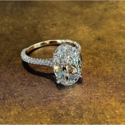 سوليتير البيضاوي 4ct مختبر الماس تشيكوسلوفاكيا الدائري 100% الأصلي 925 فضة المشاركة الزفاف الفرقة خواتم للنساء مجوهرات الزفاف