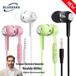 3.5 مللي متر سماعات أذن سلكية داخل الأذن سماعات أذن سلكية مع ميكروفون باس HiFi سماعات أذن استريو الرياضة الموسيقى الألعاب للهواتف الكمبيوتر