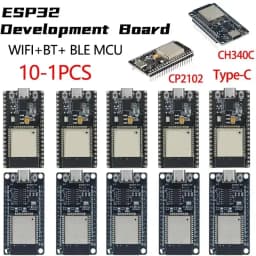 لوحة تطوير ESP32 ESP32S DEVKIT V1 لاسلكية واي فاي وبلوتوث مع منفذ USB صغير/منفذ TYPE-C ثنائي النواة CH340 ESP-WROOM-32