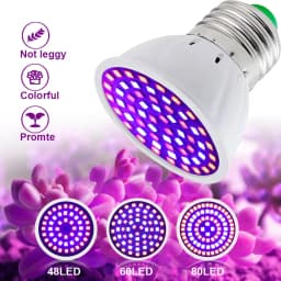 Led تنمو لمبة 220 فولت E27 60 80 المصابيح الطيف الكامل LED النبات الدفيئة المائية النمو ضوء نبات داخلي فيتو زهرة مصباح