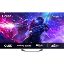 هاير 55 بوصة تلفزيون ذكي، دقة 4 كيه كيو ليد، 60 Hz، اسود، H6F