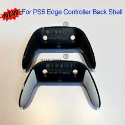 أسود أبيض لـ PS5 Edge Gamepad الغطاء الخلفي استبدال وحدة تحكم مضادة للانزلاق لغطاء تعزيز قبضة واقية